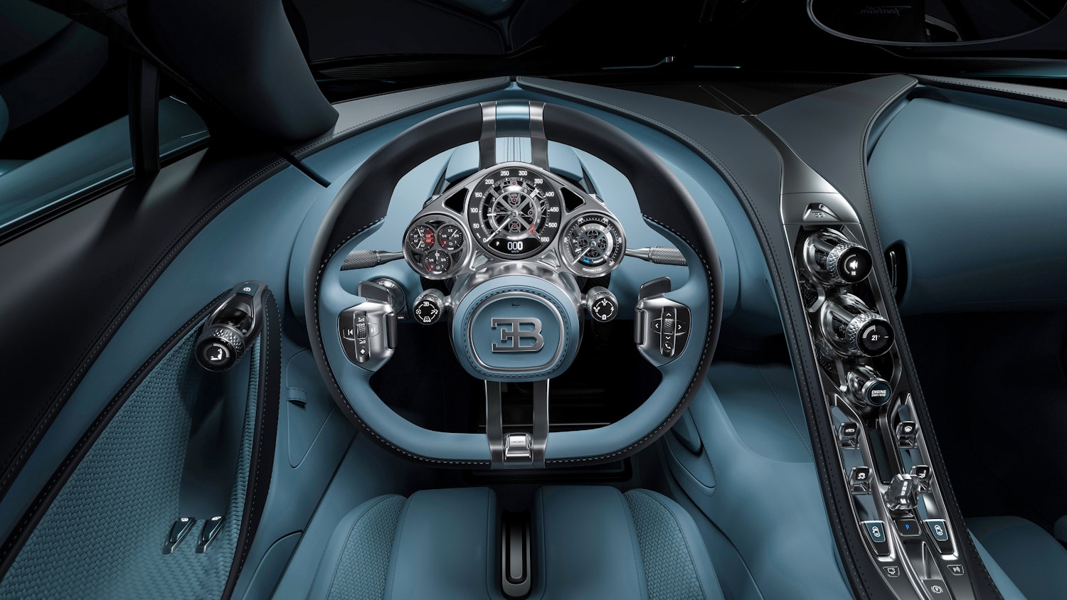 Bugatti Tourbillon — interior finishing and material detail