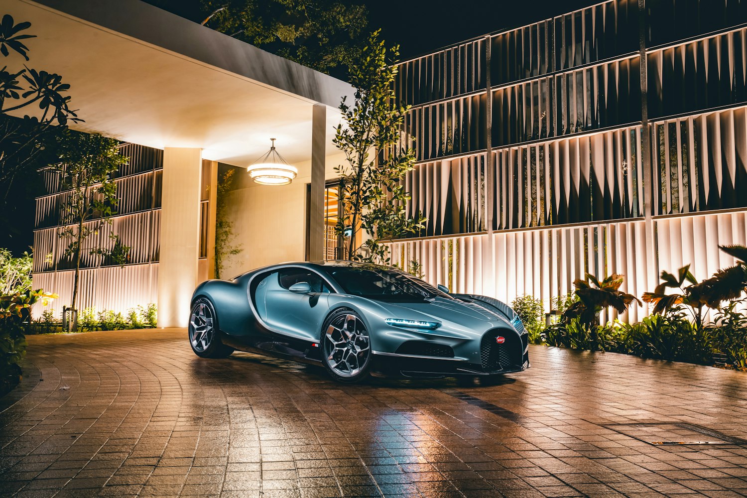 Bugatti Tourbillon — dynamic driving shot