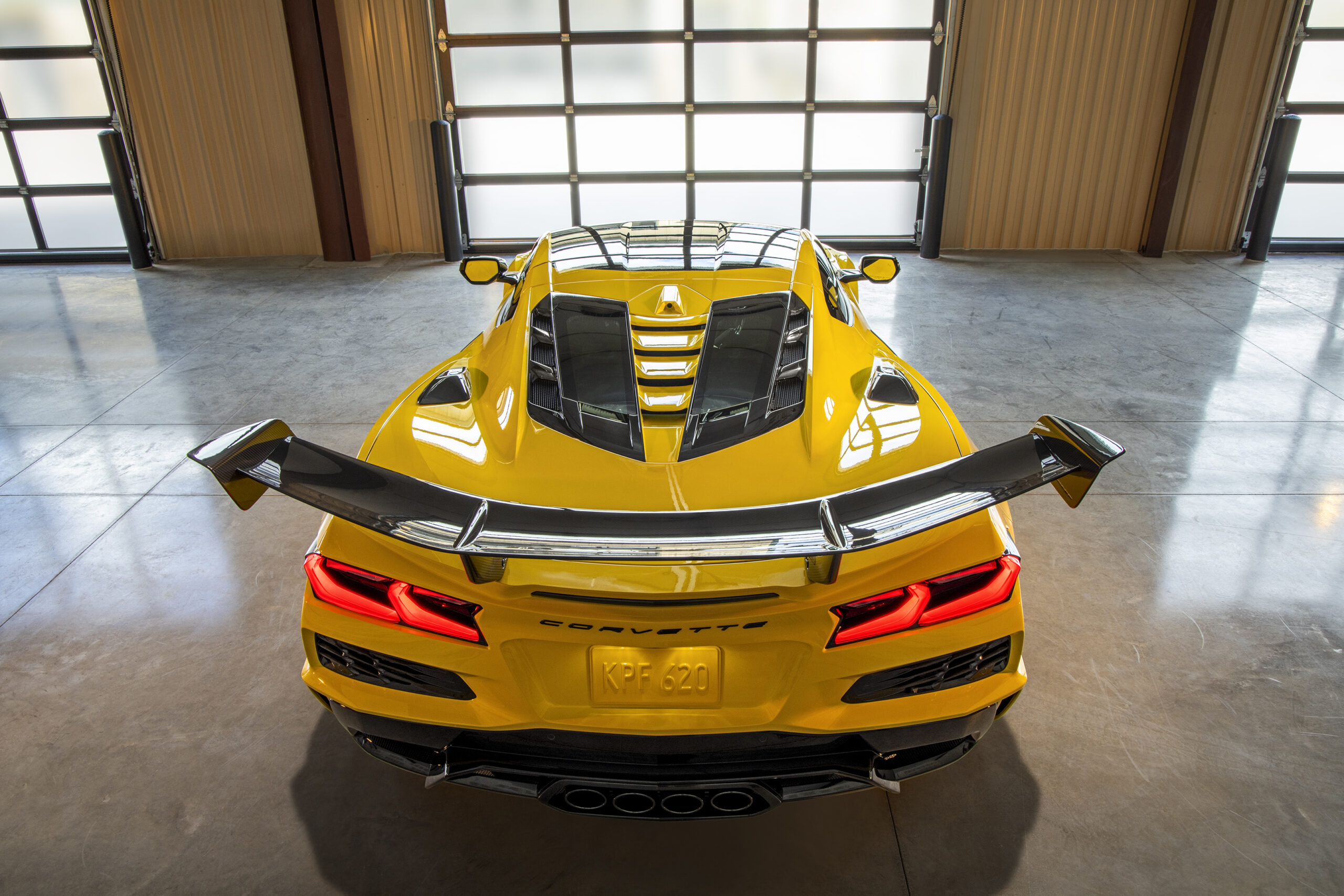 Corvette ZR1 ZTK carbon fiber rear wing and diffuser